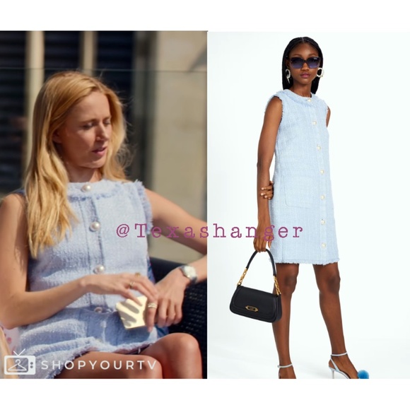 NWT Kate Spade Tweed Shift Dress Size 4 Pale Hydrangea - Picture 6 of 14